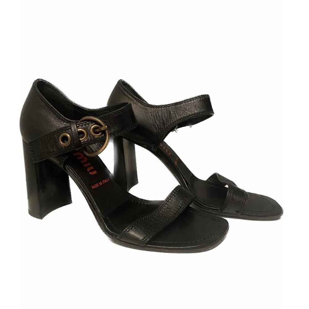 Miu miu black court block